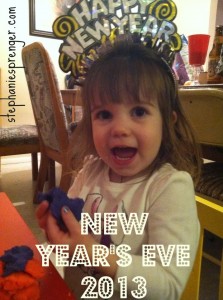 My toddler partied hard on NYE. 